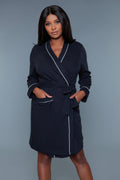 The Perfect Waffle Robe – Soft Cotton Blend with Modern Color Trim - Demented Sisters