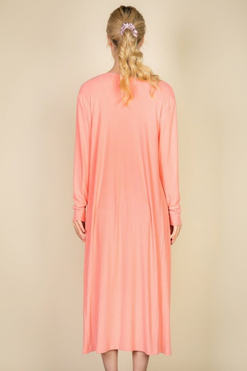 Ribbed Cardigan & Cami Dress Set – 2 - Piece Stretch Midi Bodycon with Soft Knit - Demented Sisters