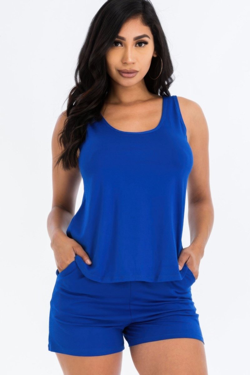 Relaxed Tank Top & Shorts Set – Soft Jersey Fit for Lounging or Errands - Demented Sisters
