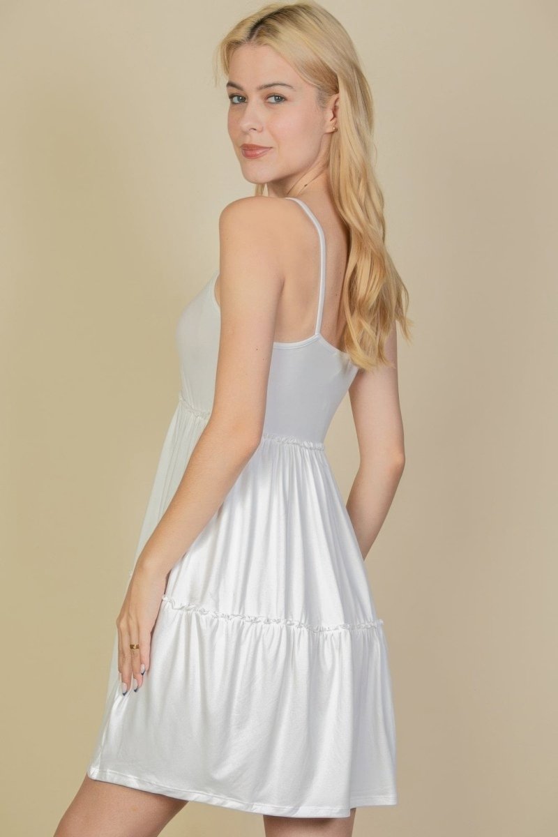 Cami A Line Tiered Midi Dress - Demented Sisters