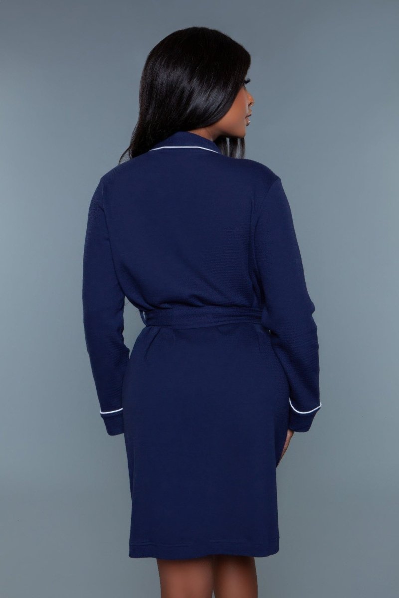 The Perfect Waffle Robe – Soft Cotton Blend with Modern Color Trim - Demented Sisters