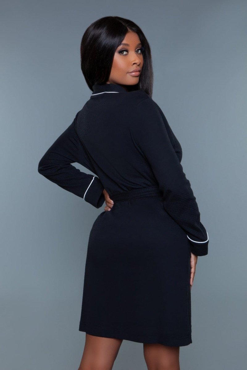 The Perfect Waffle Robe – Soft Cotton Blend with Modern Color Trim - Demented Sisters