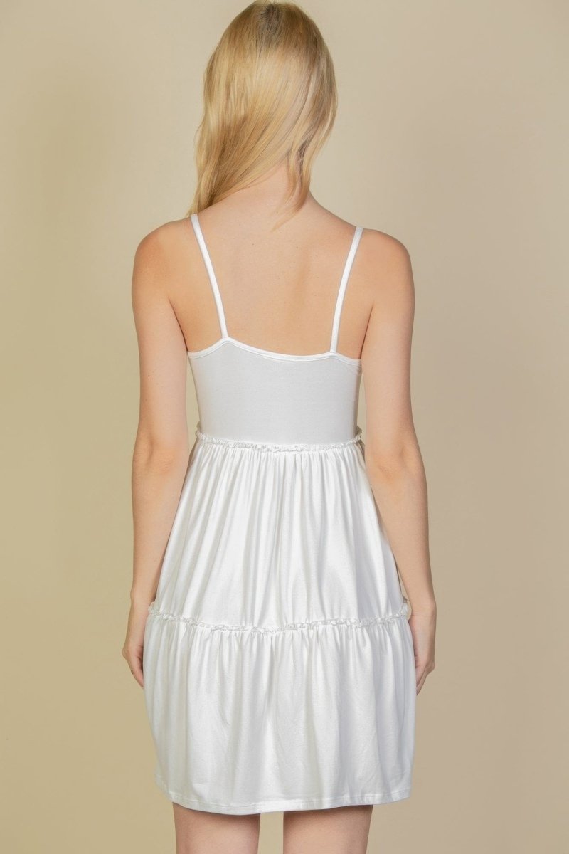 Cami A Line Tiered Midi Dress - Demented Sisters