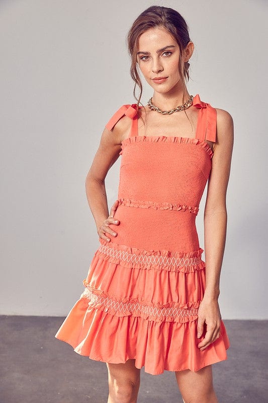 Smocked Tiered Dress - Demented Sisters