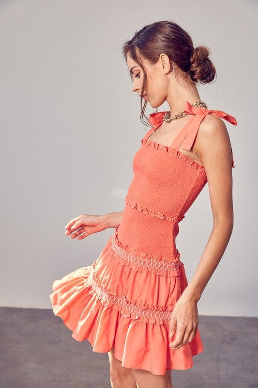 Smocked Tiered Dress - Demented Sisters