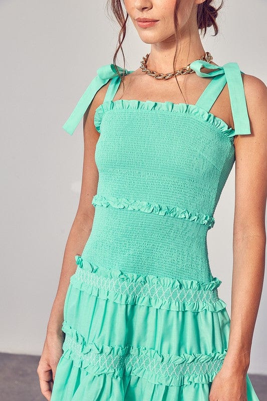 Smocked Tiered Dress - Demented Sisters