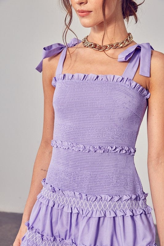 Smocked Tiered Dress - Demented Sisters
