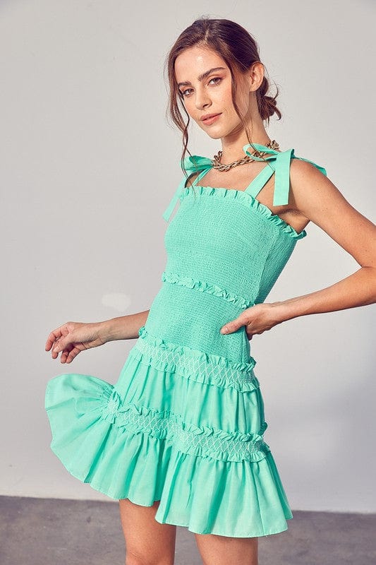 Smocked Tiered Dress - Demented Sisters