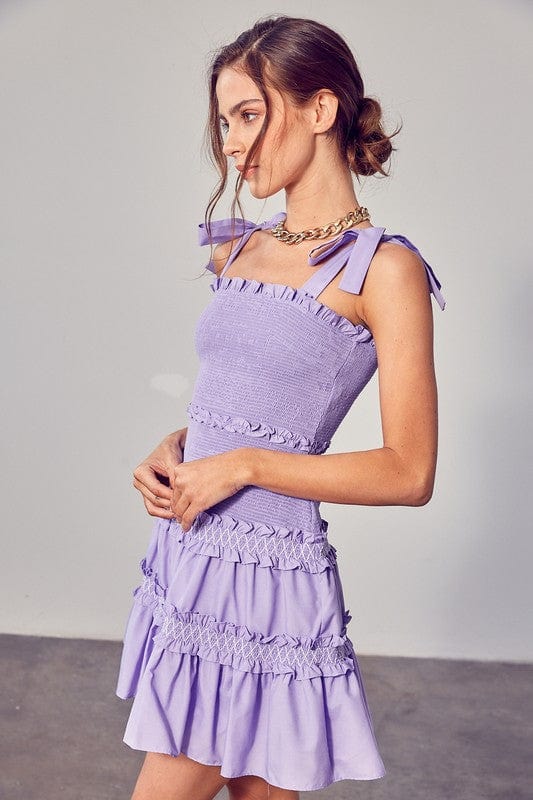 Smocked Tiered Dress - Demented Sisters