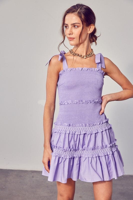 Smocked Tiered Dress - Demented Sisters
