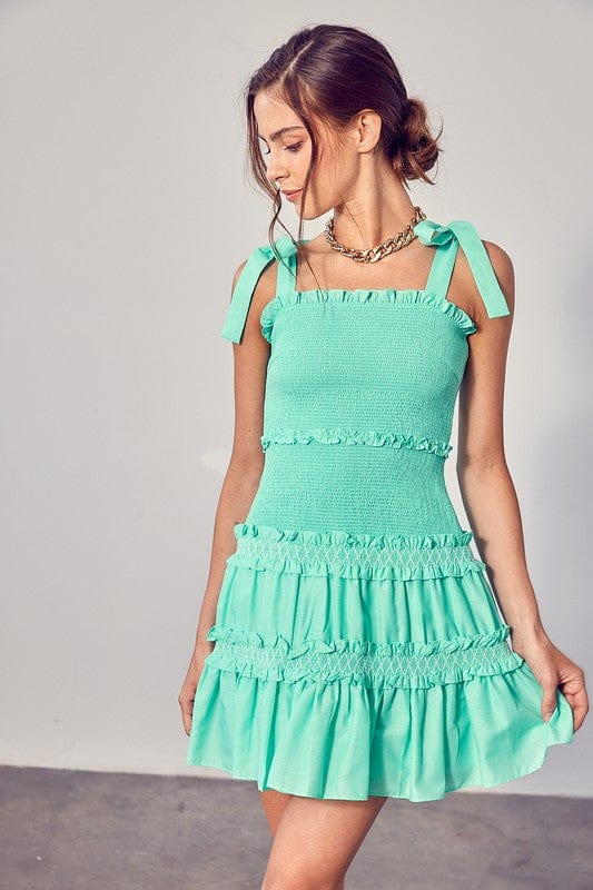Smocked Tiered Dress - Demented Sisters