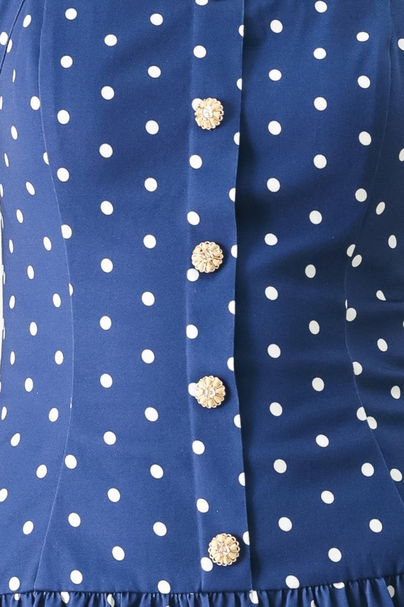 DOTS & DREAMS WOVEN MINI DRESS - Demented Sisters