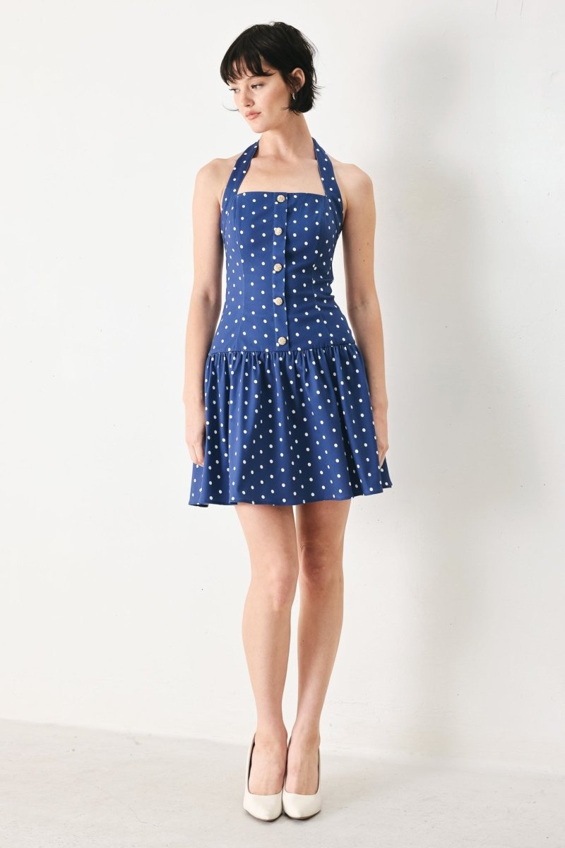 DOTS & DREAMS WOVEN MINI DRESS - Demented Sisters