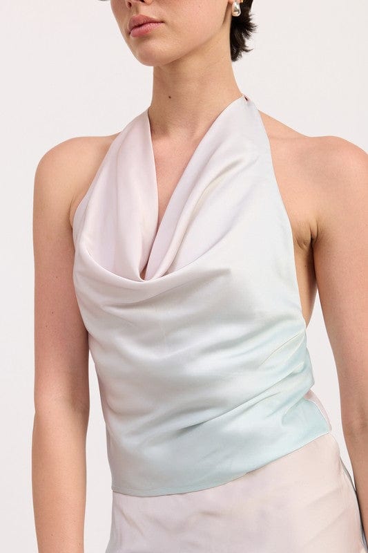 BIAS HALTER NECK TOP - Demented Sisters