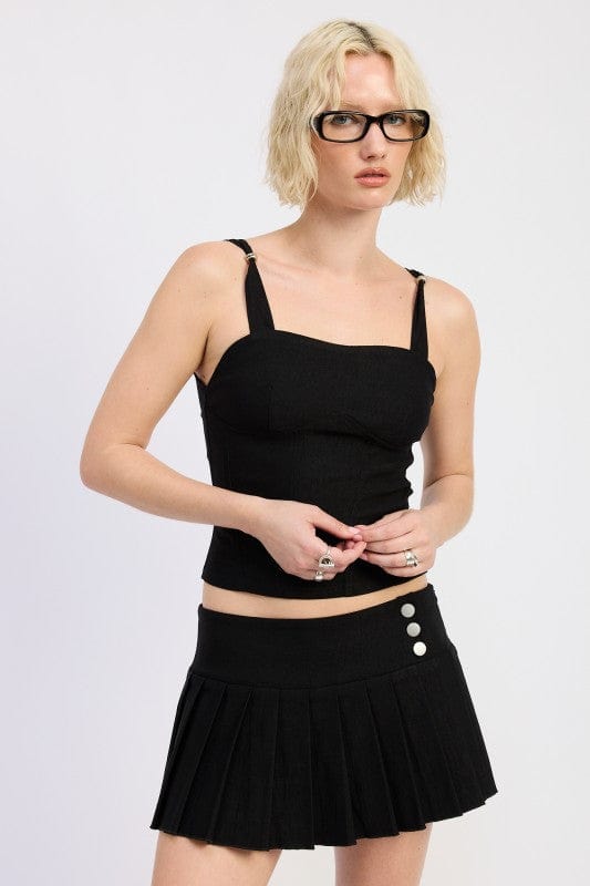 Bold & Flattering Ring Strap Corset Top for a Night Out or Statement Look - Demented Sisters