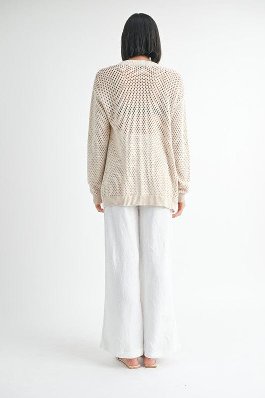 BUTTON UP CROCHET CARDIGAN - Demented Sisters