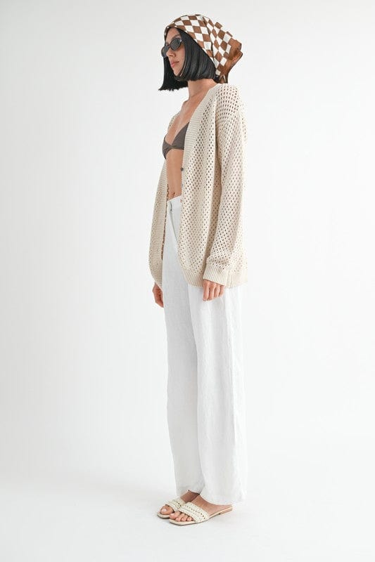 BUTTON UP CROCHET CARDIGAN - Demented Sisters
