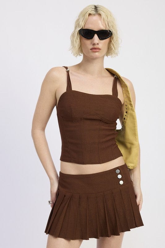 Bold & Flattering Ring Strap Corset Top for a Night Out or Statement Look - Demented Sisters