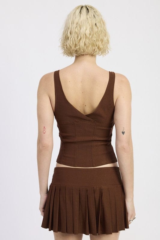 Bold & Flattering Ring Strap Corset Top for a Night Out or Statement Look - Demented Sisters