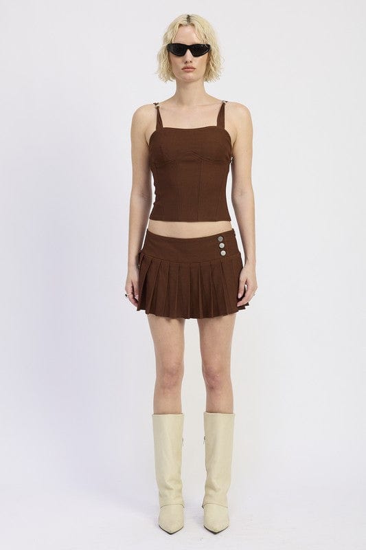 Bold & Flattering Ring Strap Corset Top for a Night Out or Statement Look - Demented Sisters