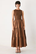ESPRESSO DREAM SWEATER KNIT MIDI DRESS - Demented Sisters