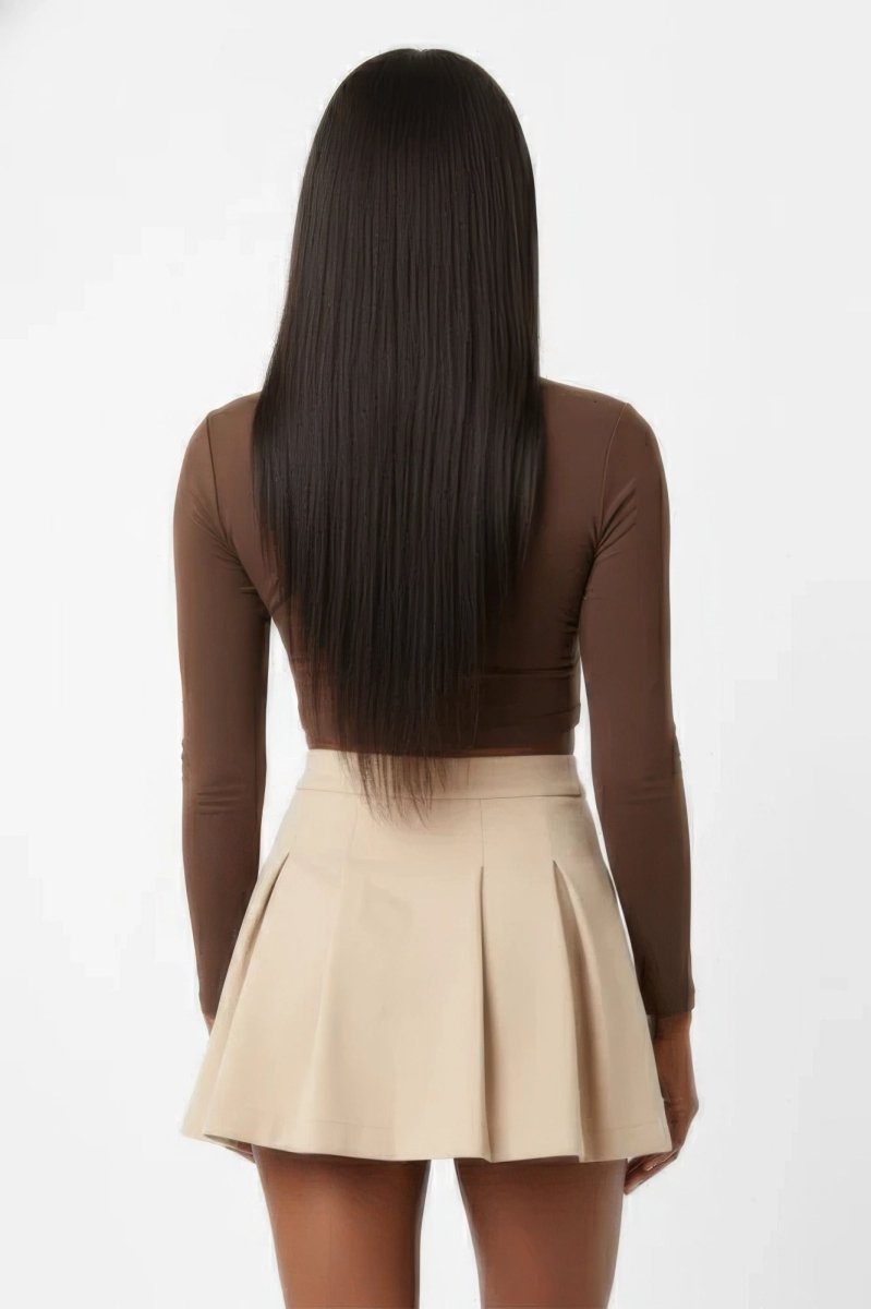 Essential High-waist Pleated Mini Skirt - Demented Sisters