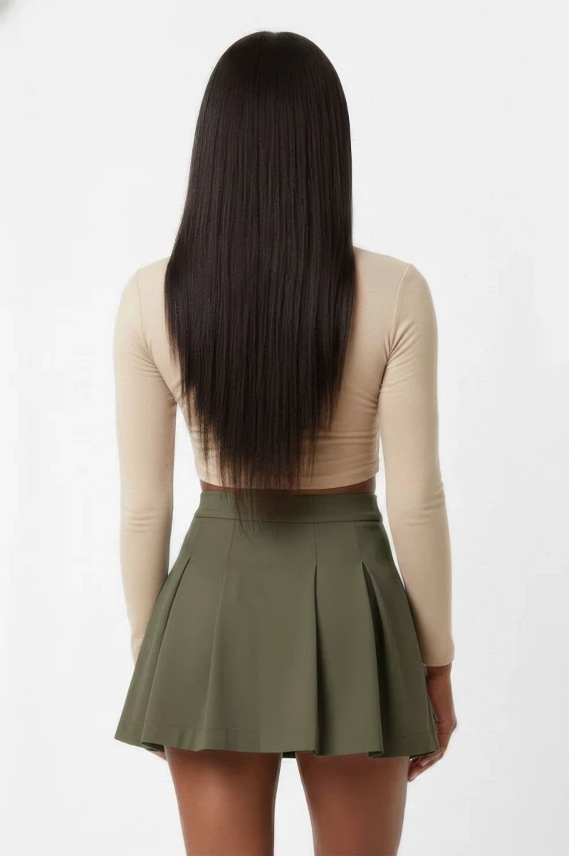 Essential High-waist Pleated Mini Skirt - Demented Sisters
