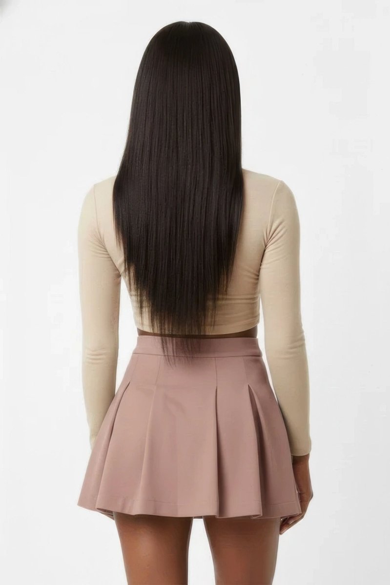 Essential High-waist Pleated Mini Skirt - Demented Sisters