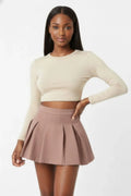 Essential High-waist Pleated Mini Skirt - Demented Sisters