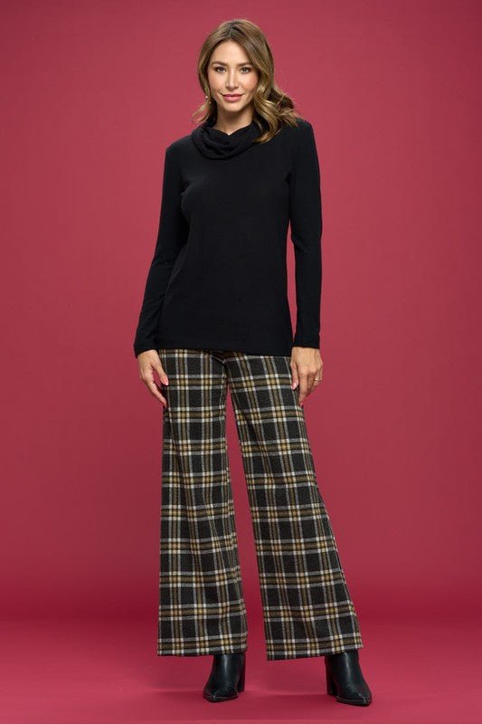 Extra Soft Brushed Knit Turtleneck Tunic Top - Demented Sisters