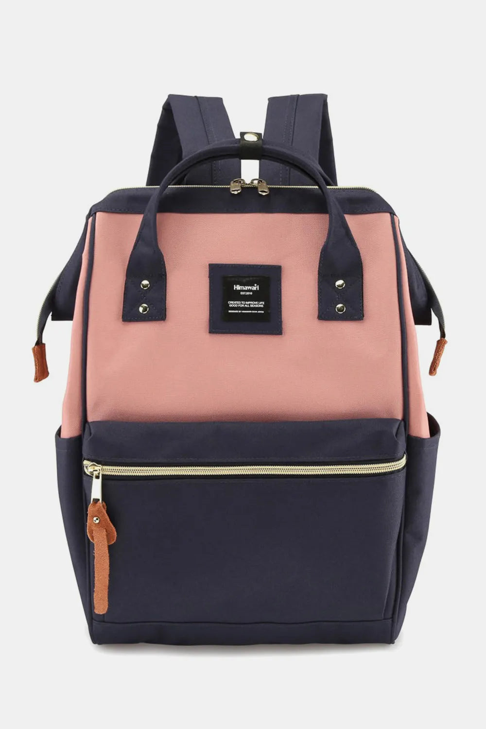 Himawari Waterproof Canvas Backpack Bag with Side Pockets - Demented Sisters