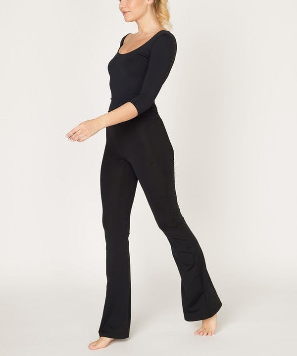 BAMBOO SLIM BELL YOGA PANTS - Demented Sisters