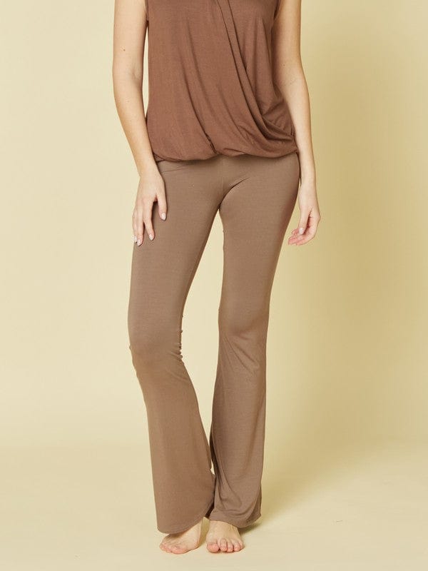 BAMBOO SLIM BELL YOGA PANTS - Demented Sisters