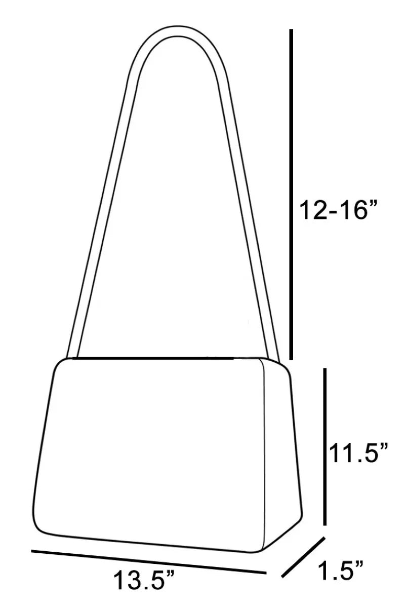 Fame Rivet Trim Suede Fringe Shoulder Bag - Demented Sisters