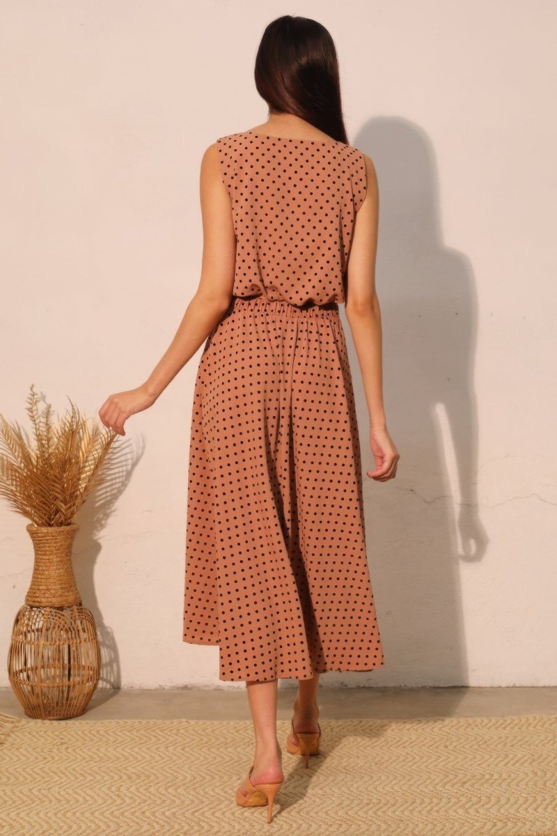 Flocked Polka Dot Bubble Crop Top - Demented Sisters