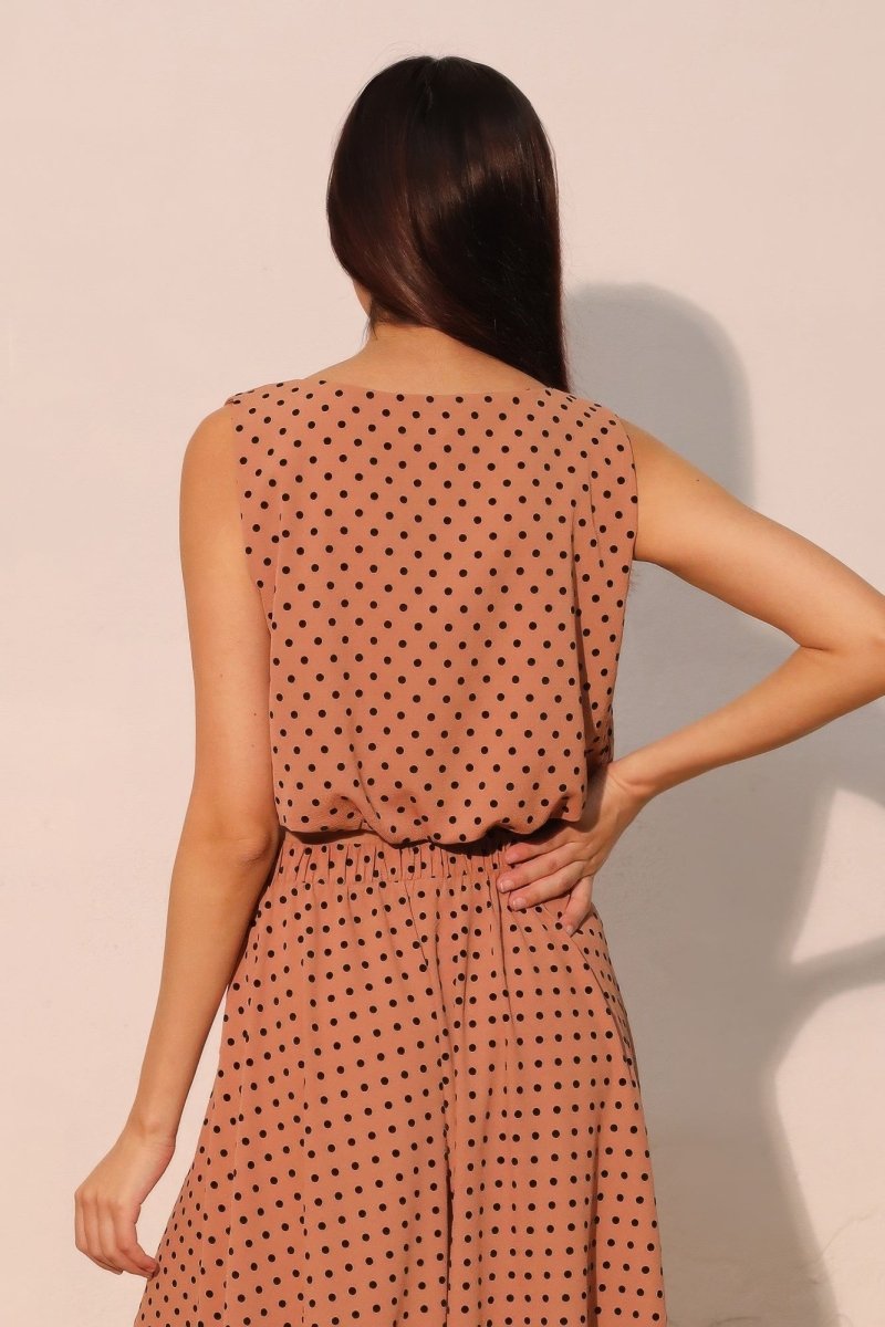 Flocked Polka Dot Bubble Crop Top - Demented Sisters