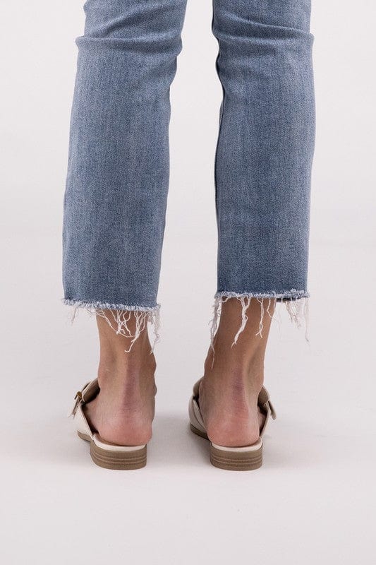 Chantal Buckle Backless Slides Loafer Shoes - Demented Sisters