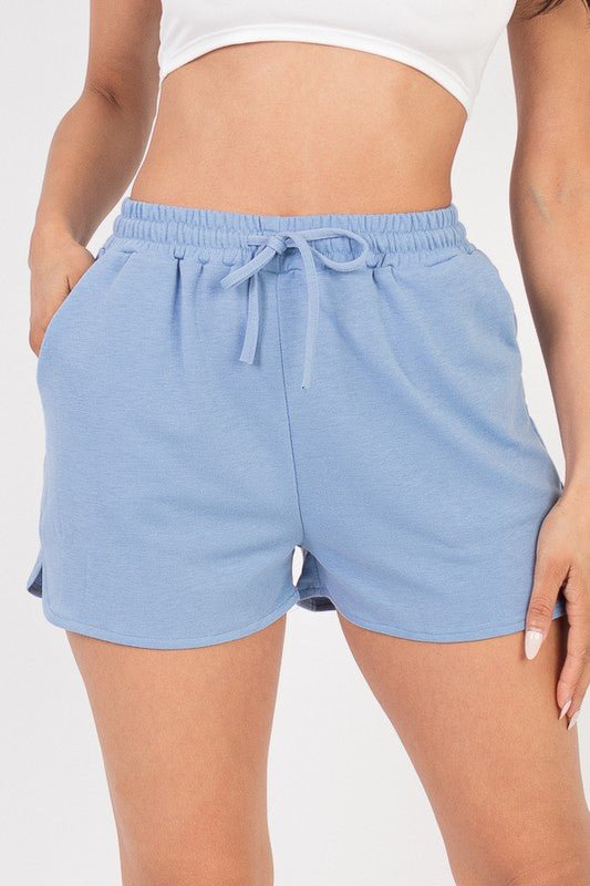 French Terry Active Elastic waistband Shorts - Demented Sisters