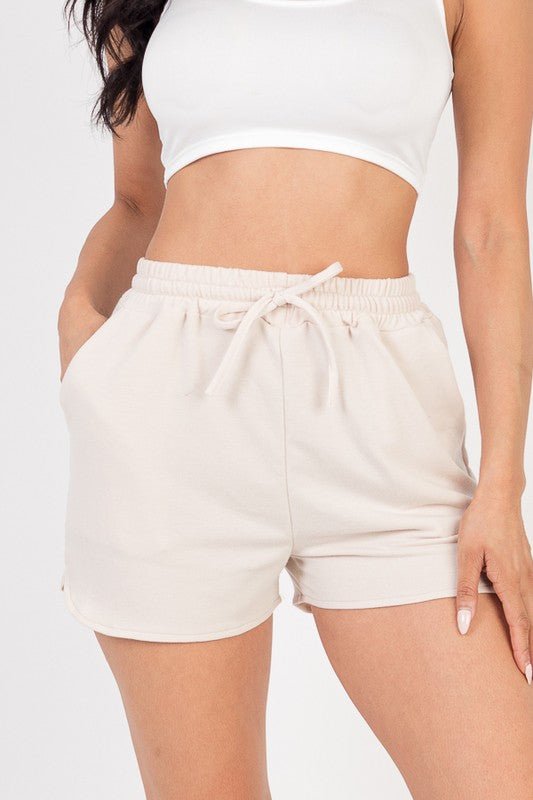 French Terry Active Elastic waistband Shorts - Demented Sisters