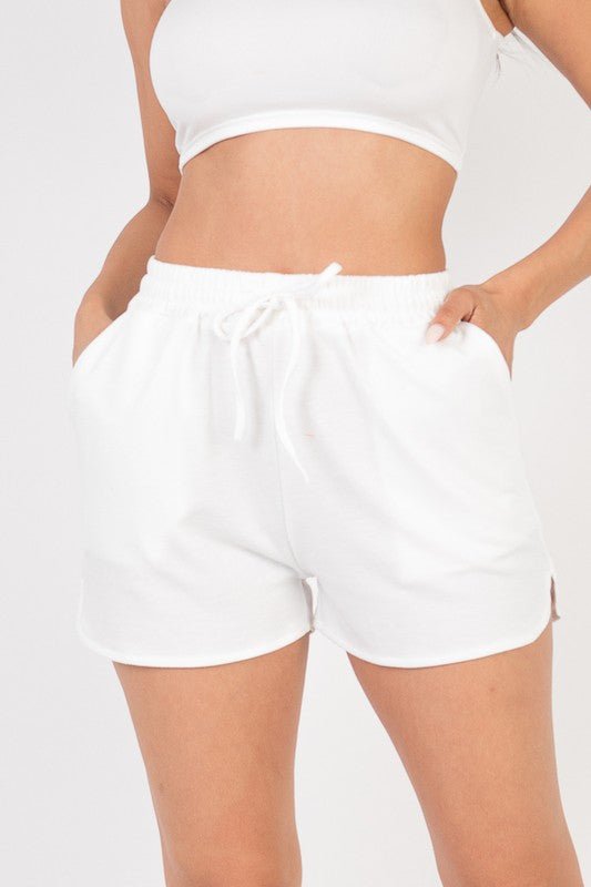 French Terry Active Elastic waistband Shorts - Demented Sisters