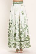 GREENHOUSE ROMANCE WOVEN MAXI SKIRT - Demented Sisters