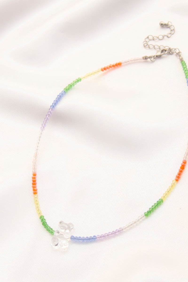 Gummy Bear Charm Beaded Necklace - Demented Sisters