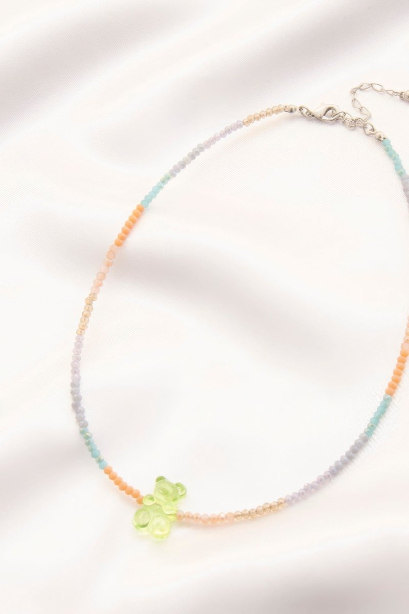 Gummy Bear Charm Beaded Necklace - Demented Sisters