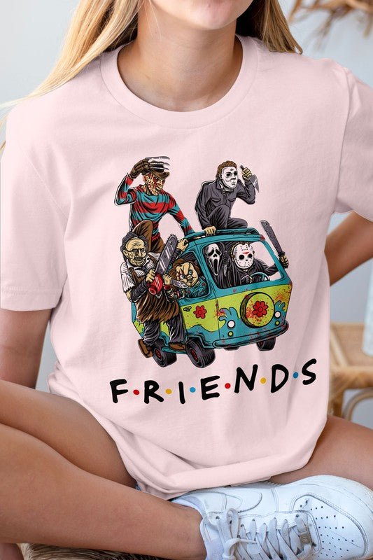 Halloween Friends Graphic Tee - Demented Sisters