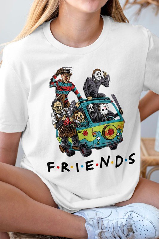 Halloween Friends Graphic Tee - Demented Sisters