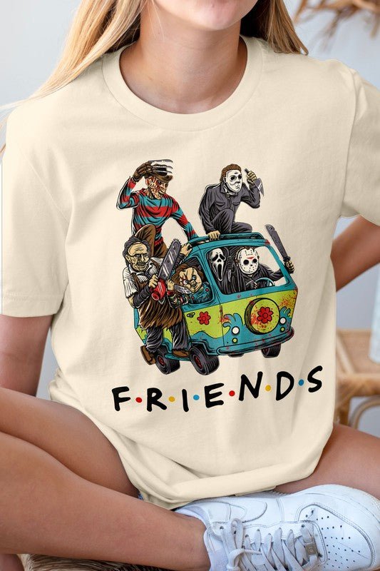 Halloween Friends Graphic Tee - Demented Sisters