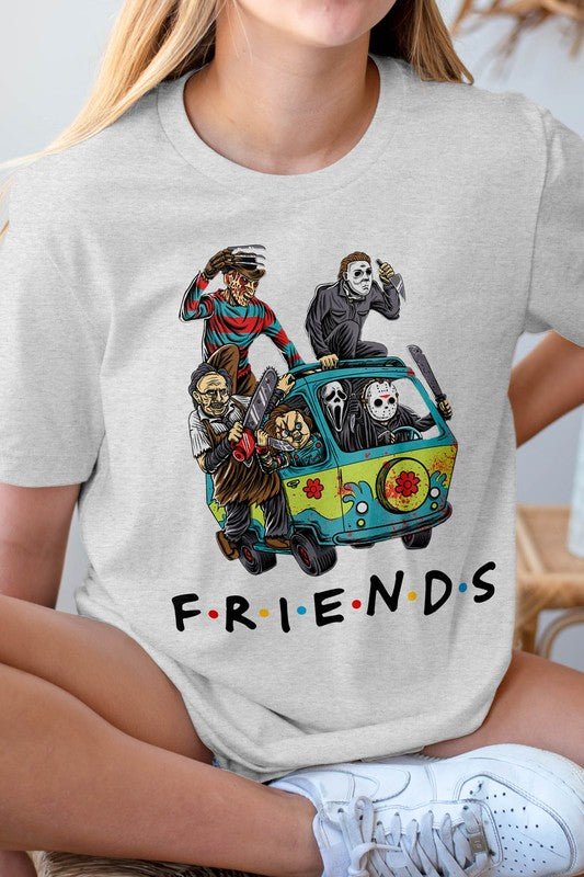 Halloween Friends Graphic Tee - Demented Sisters