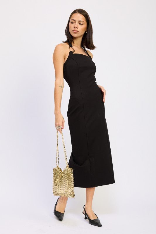 HARDWARD HALTER MIDI DRESS - Demented Sisters