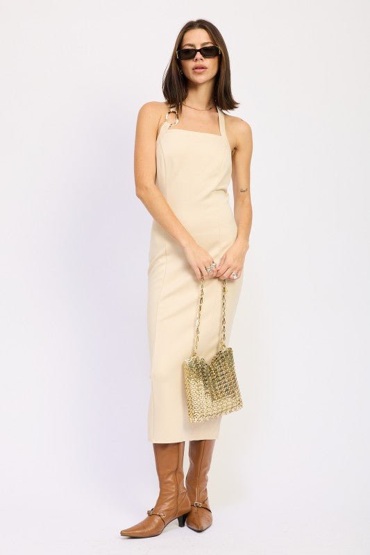HARDWARD HALTER MIDI DRESS - Demented Sisters