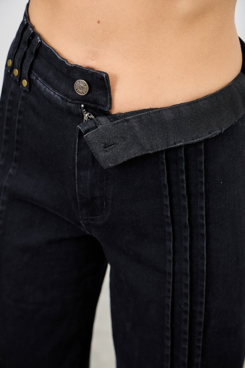 High Rise Straight With Front Lines - Demented Sisters